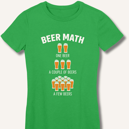 Beer Math Women's Fitted T-Shirt - Sip & Shirt