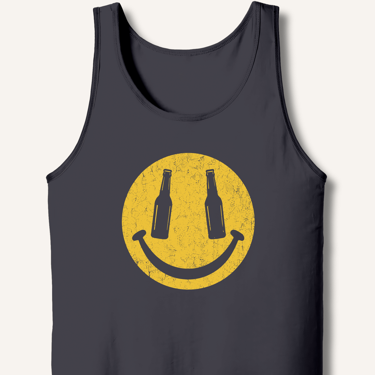 Beer Smiley T-Shirt Tank - Sip & Shirt