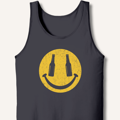 Beer Smiley T-Shirt Tank - Sip & Shirt