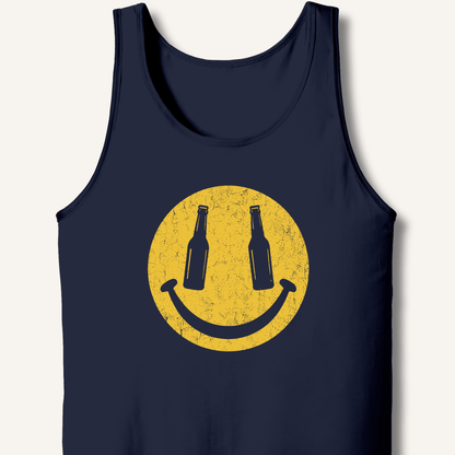 Beer Smiley T-Shirt Tank - Sip & Shirt