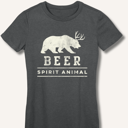 Beer Spirit Animal Fitted T-Shirt - Sip & Shirt
