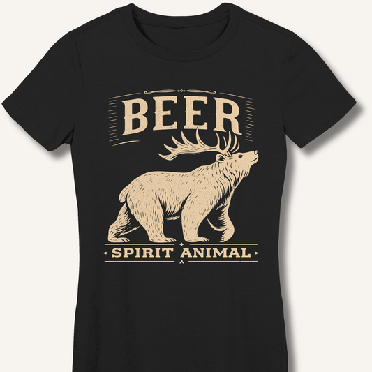 Beer - Spirit Animal Fitted T-Shirt - Sip & Shirt