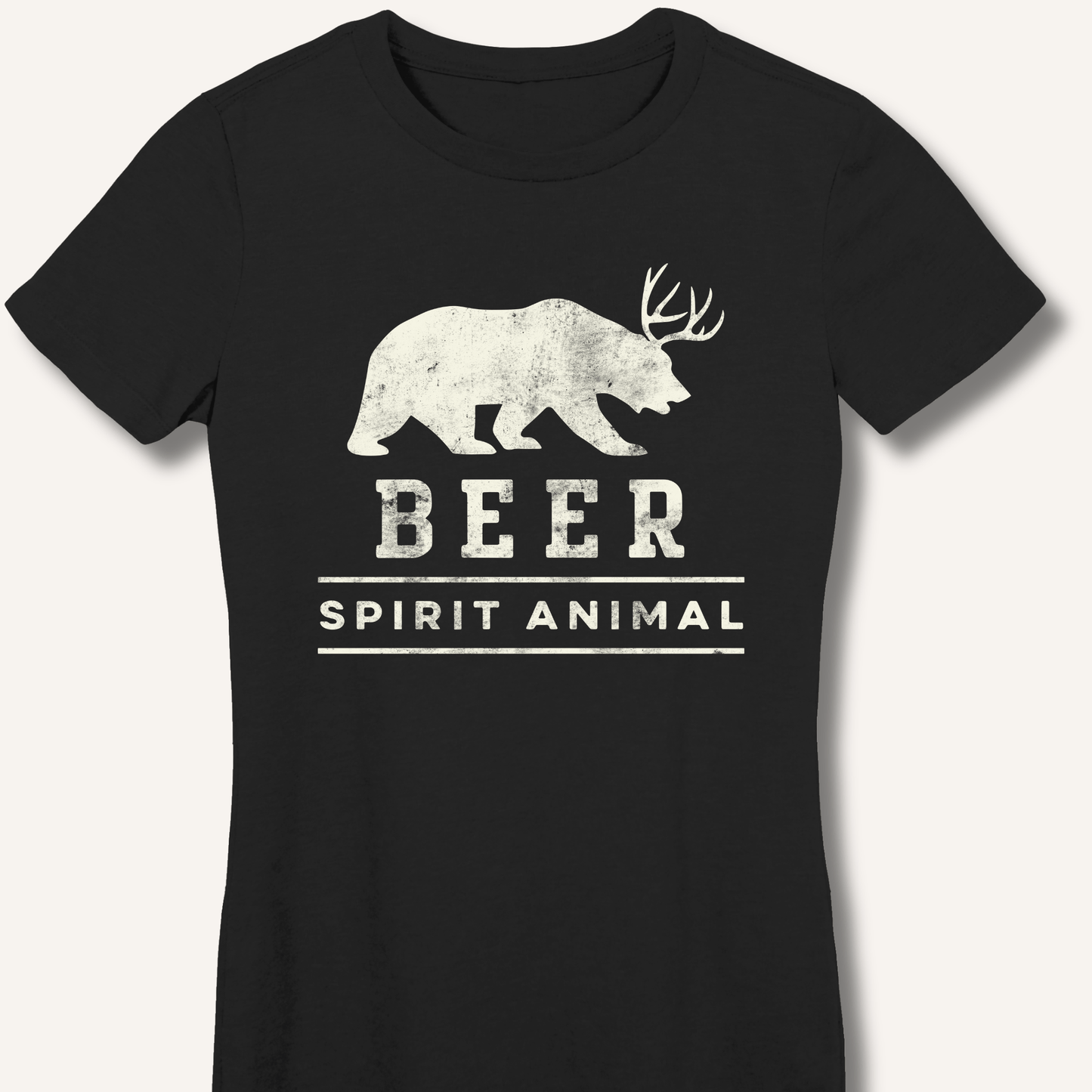 Beer Spirit Animal Fitted T-Shirt - Sip & Shirt