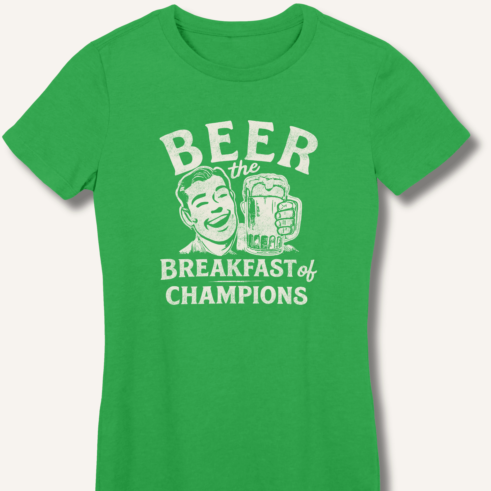 Beer the Breakfast of Champions Fitted T-Shirt - Sip & Shirt