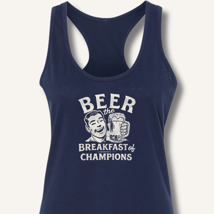 Beer the Breakfast of Champions Racerback Tank - Sip & Shirt