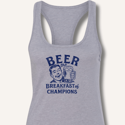Beer the Breakfast of Champions Racerback Tank - Sip & Shirt