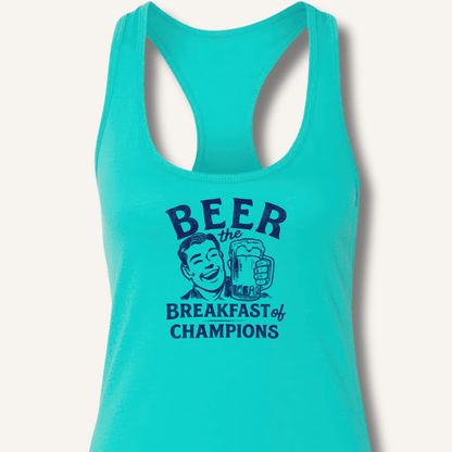 Beer the Breakfast of Champions Racerback Tank - Sip & Shirt