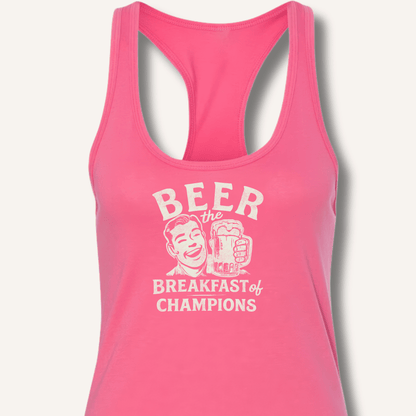 Beer the Breakfast of Champions Racerback Tank - Sip & Shirt