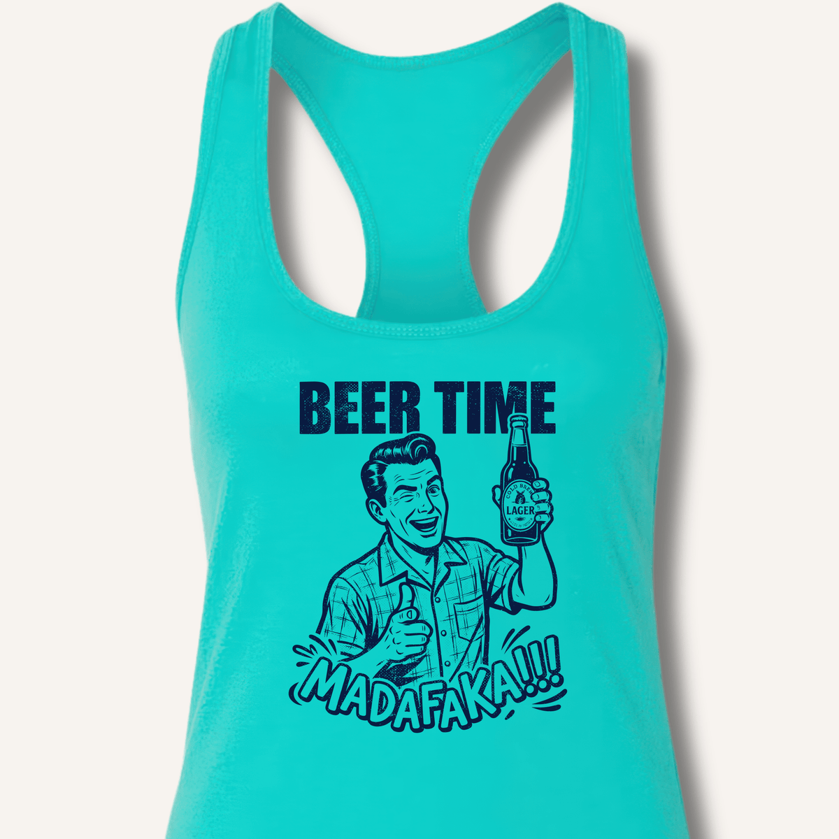 Beer Time Racerback Tank - Sip & Shirt