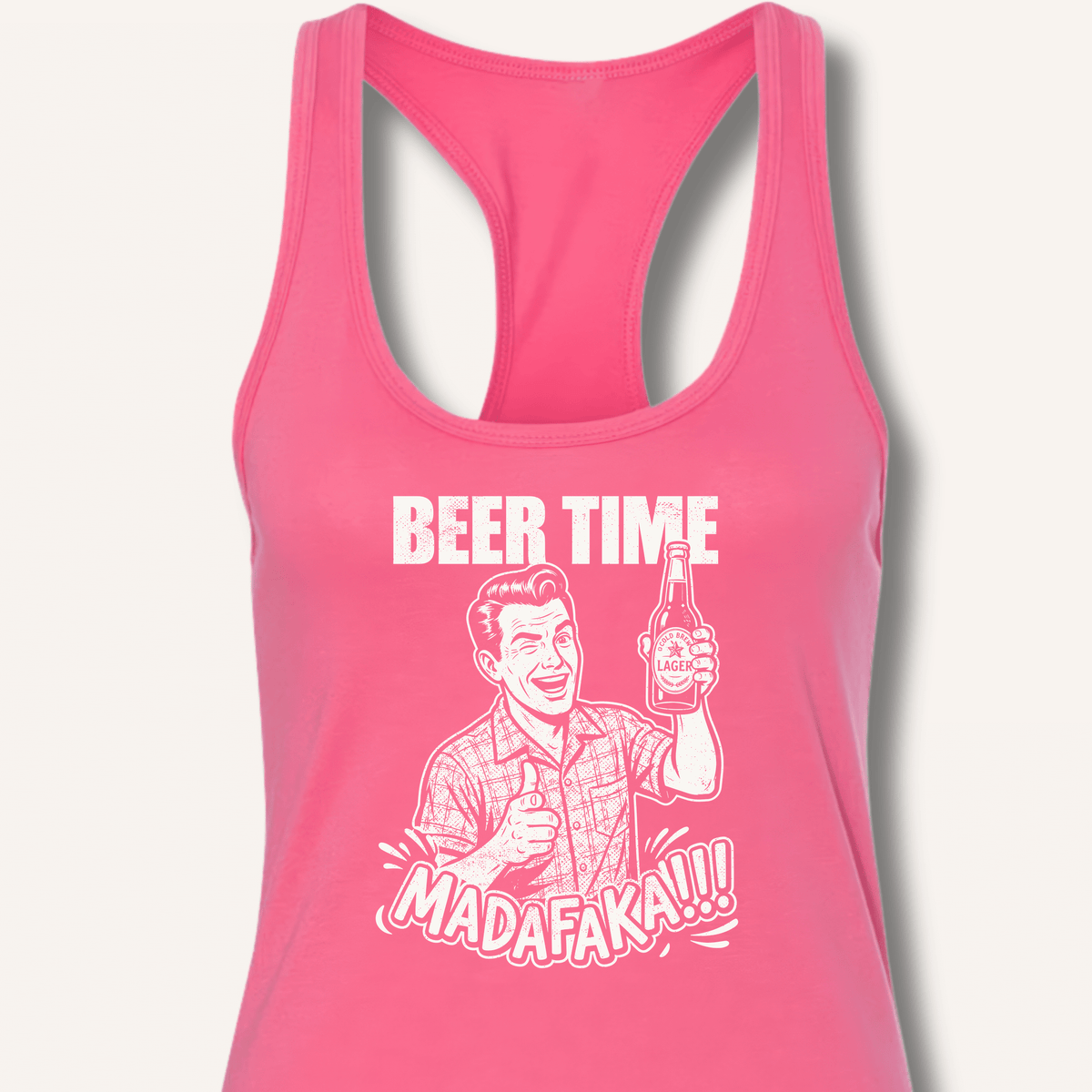 Beer Time Racerback Tank - Sip & Shirt