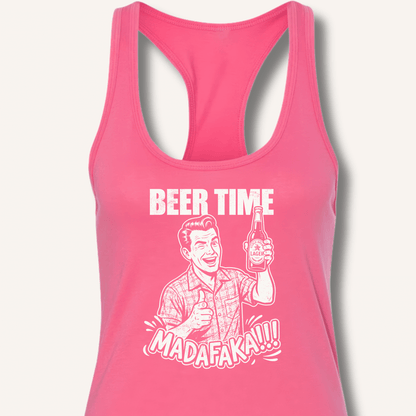 Beer Time Racerback Tank - Sip & Shirt