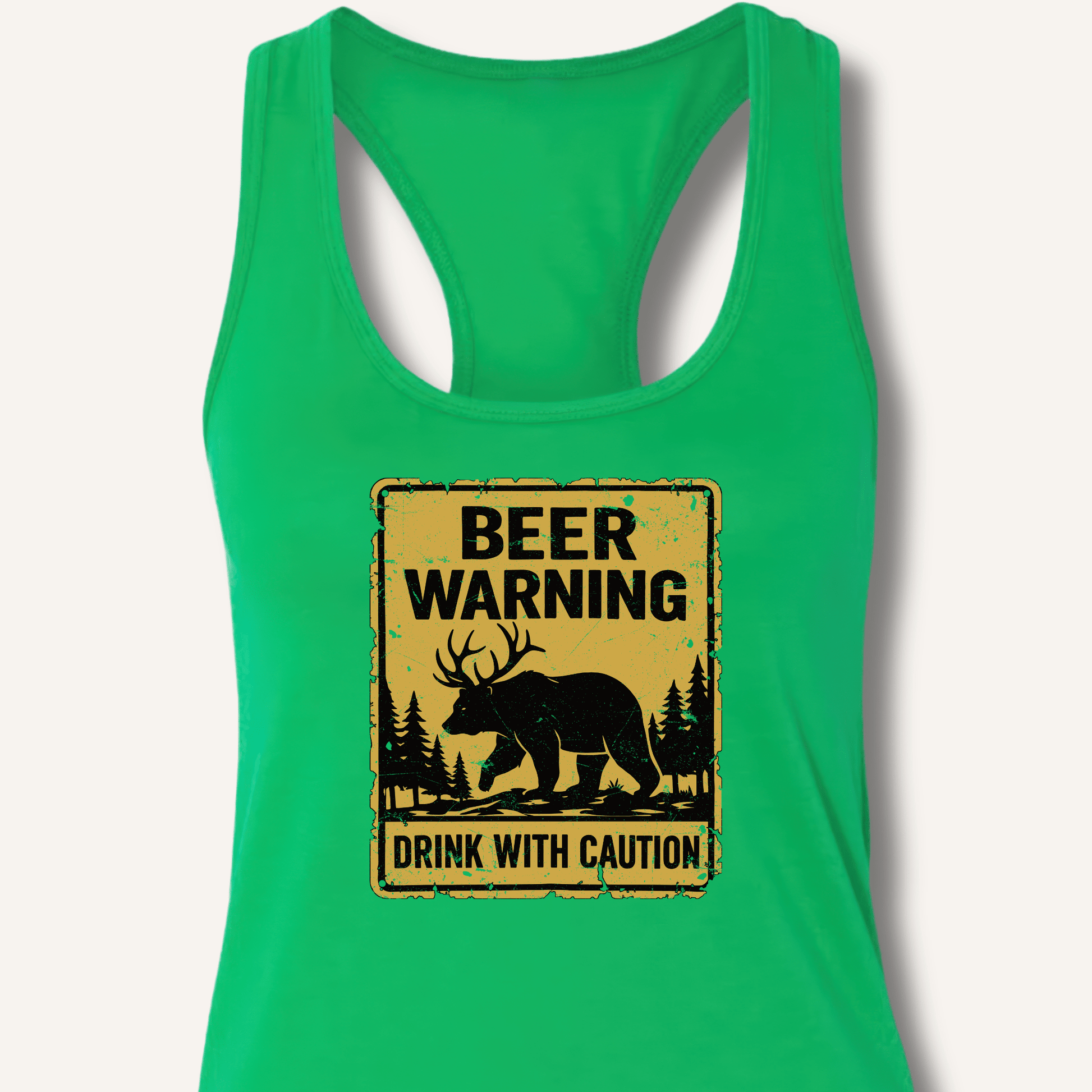 Beer Warning Racerback Tank - Sip & Shirt