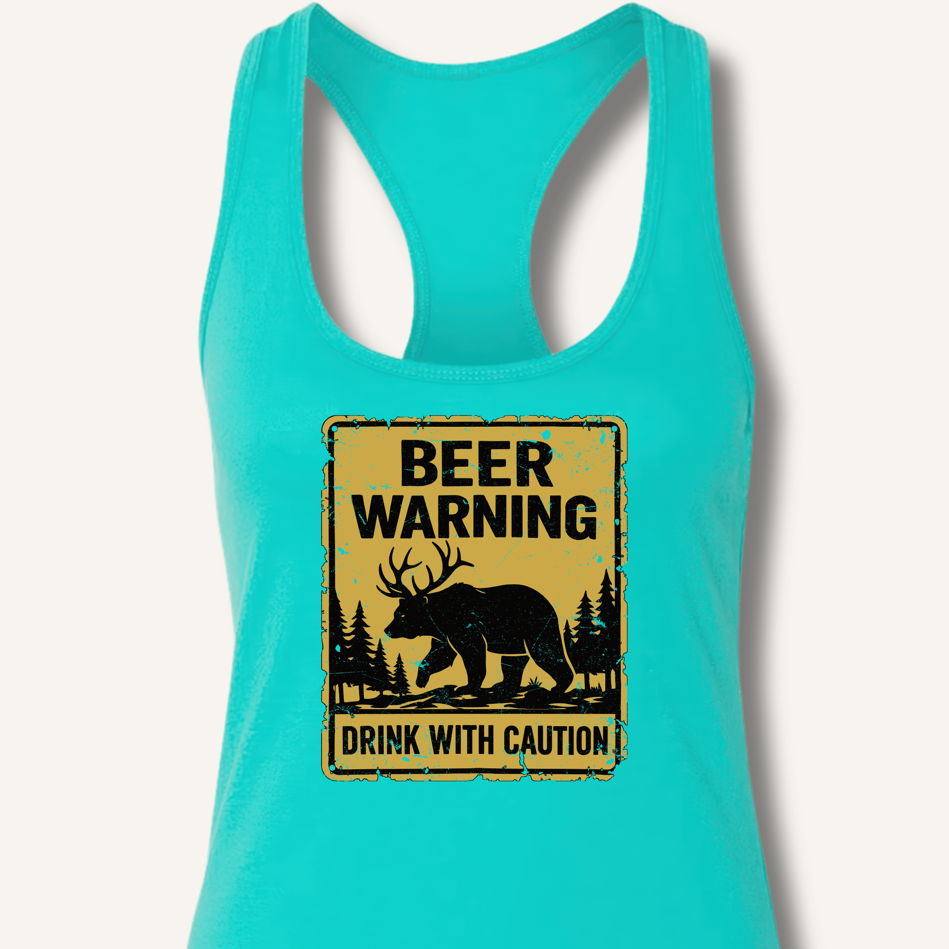 Beer Warning Racerback Tank - Sip & Shirt