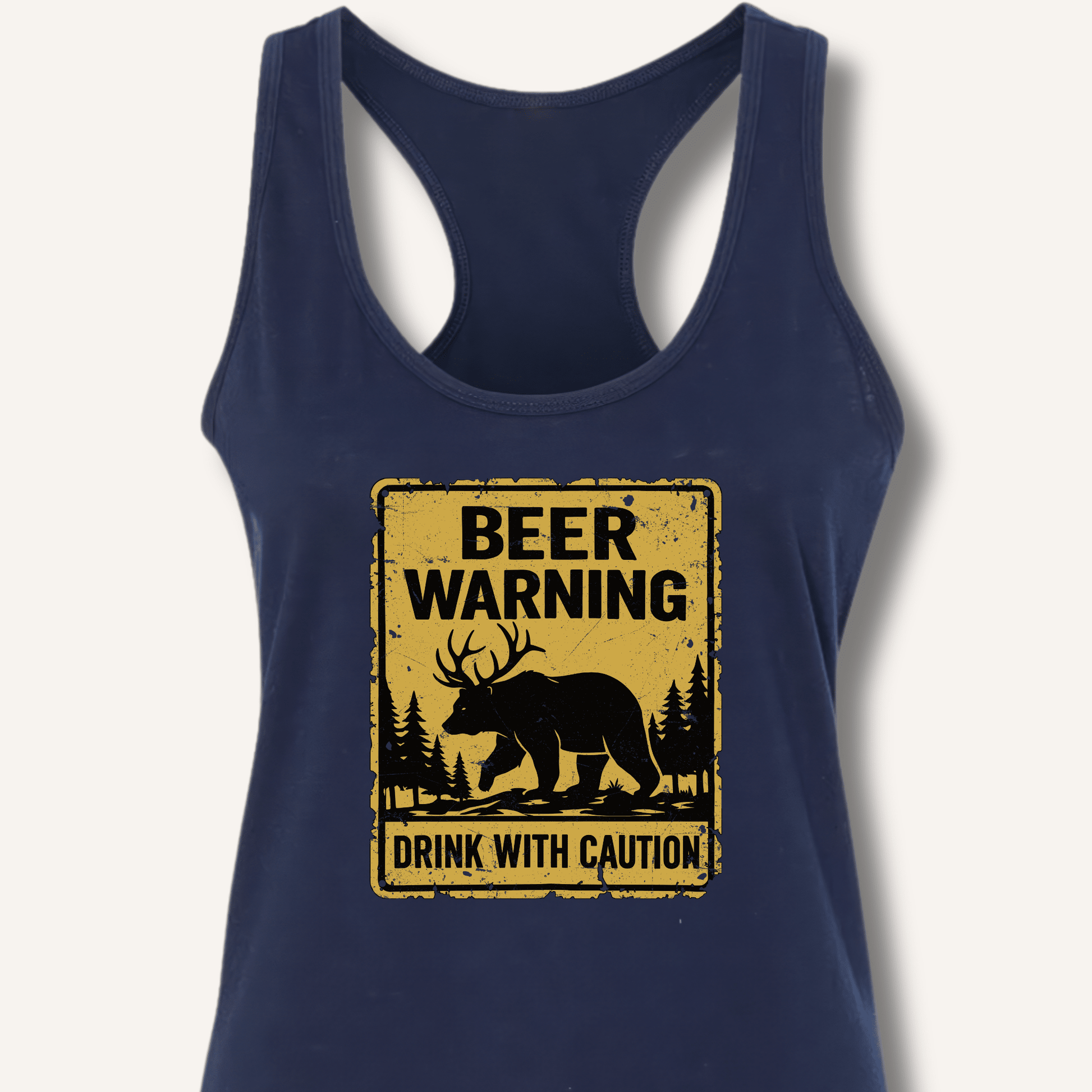 Beer Warning Racerback Tank - Sip & Shirt