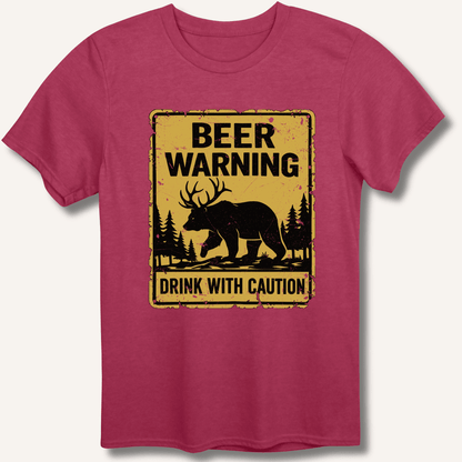 Beer Warning T-Shirt - Sip & Shirt