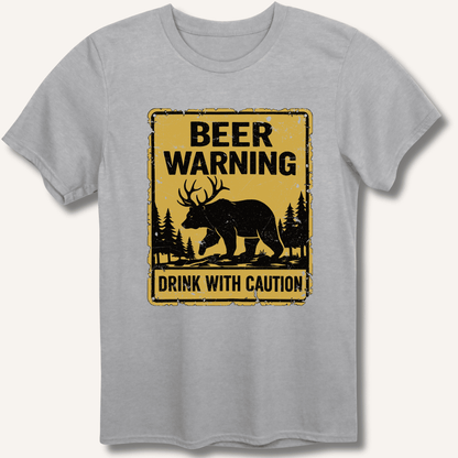 Beer Warning T-Shirt - Sip & Shirt