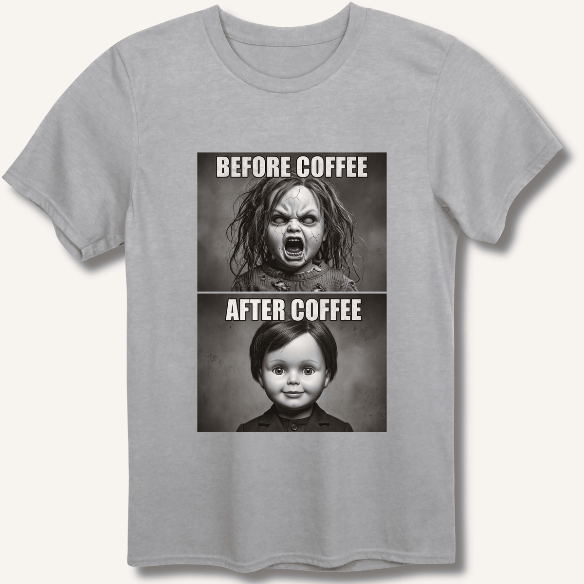 Before Coffee & After Coffee T-Shirt - Sip & Shirt