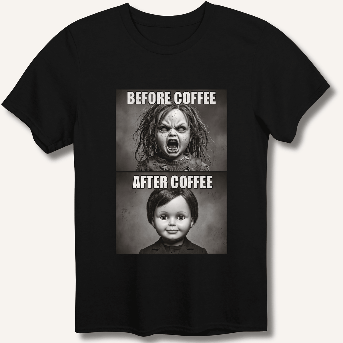 Before Coffee & After Coffee T-Shirt - Sip & Shirt