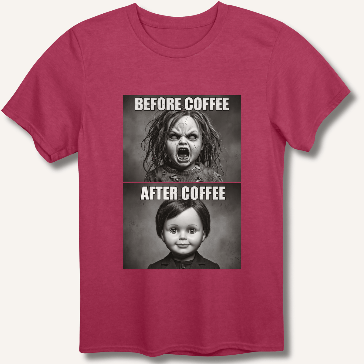 Before Coffee & After Coffee T-Shirt - Sip & Shirt
