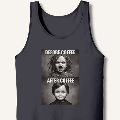 Before Coffee & After Coffee Tank - Sip & Shirt