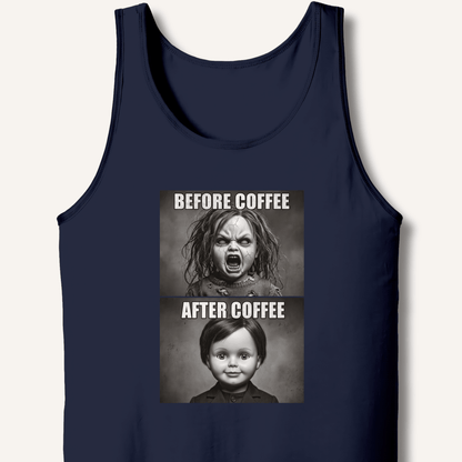 Before Coffee & After Coffee Tank - Sip & Shirt