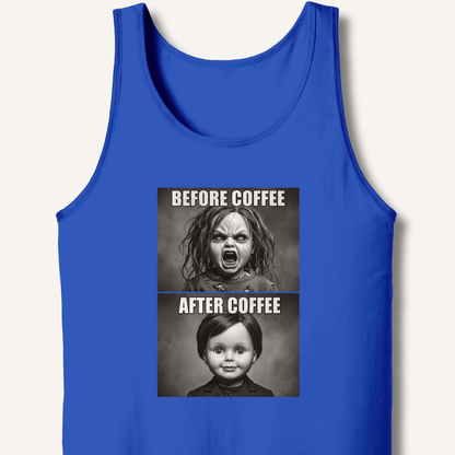 Before Coffee & After Coffee Tank - Sip & Shirt