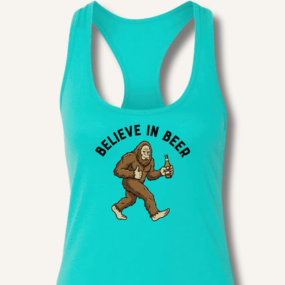 Believe in Beer Racerback Tank - Sip & Shirt