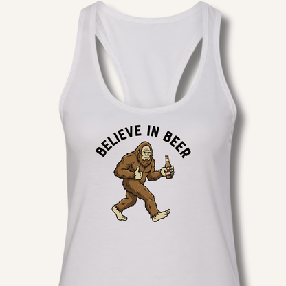 Believe in Beer Racerback Tank - Sip & Shirt