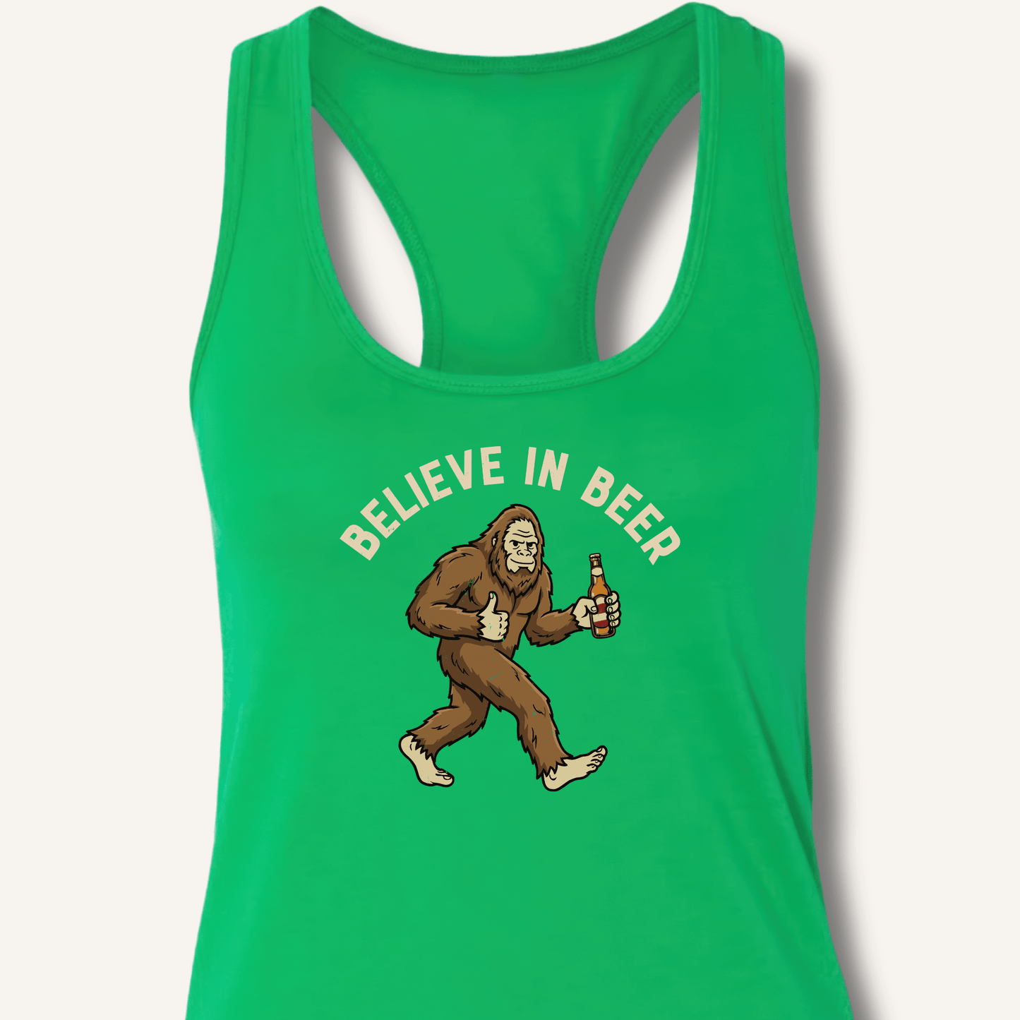 Believe in Beer Racerback Tank - Sip & Shirt