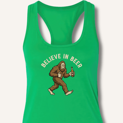 Believe in Beer Racerback Tank - Sip & Shirt