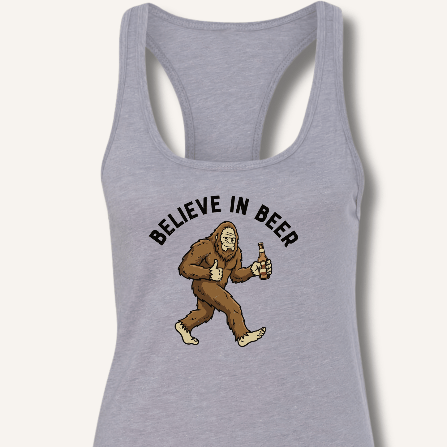 Believe in Beer Racerback Tank - Sip & Shirt