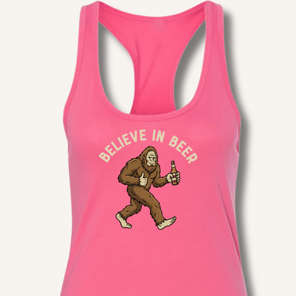 Believe in Beer Racerback Tank - Sip & Shirt