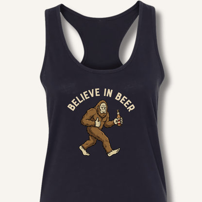 Believe in Beer Racerback Tank - Sip & Shirt
