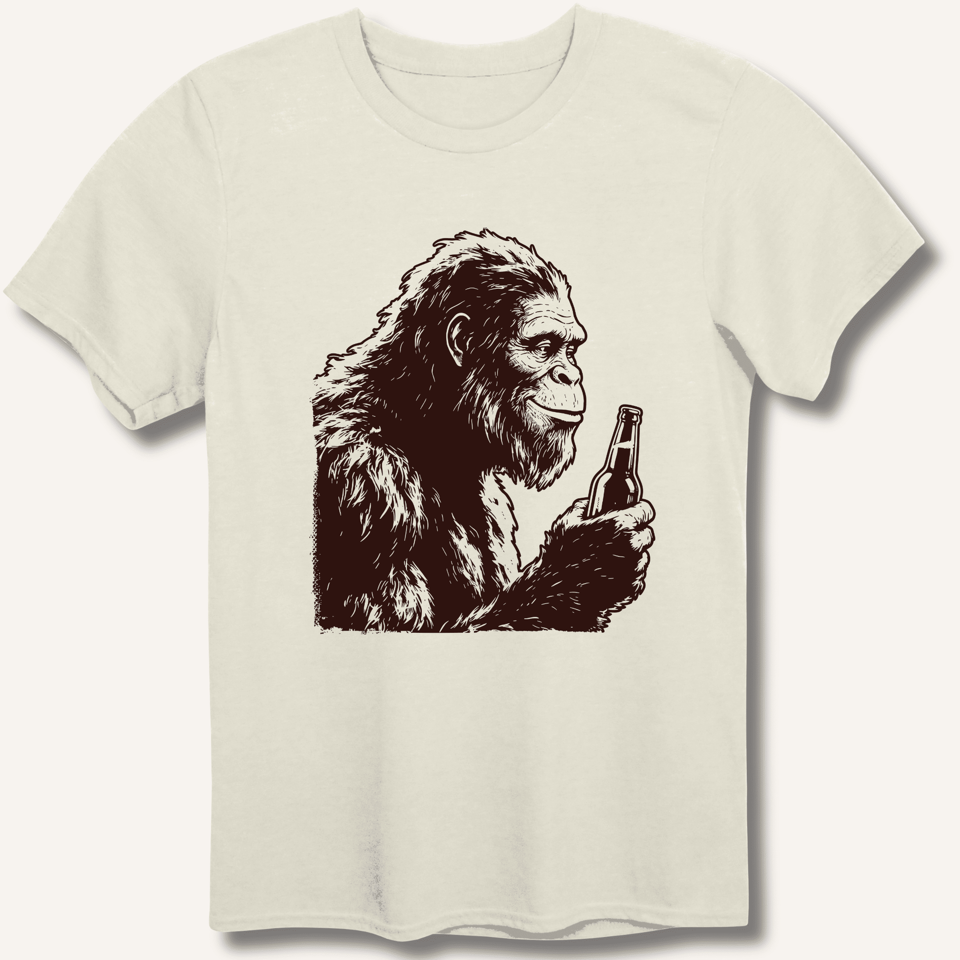 Bigfoot Drinking Beer T-Shirt - Sip & Shirt