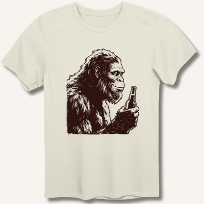 Bigfoot Drinking Beer T-Shirt - Sip & Shirt