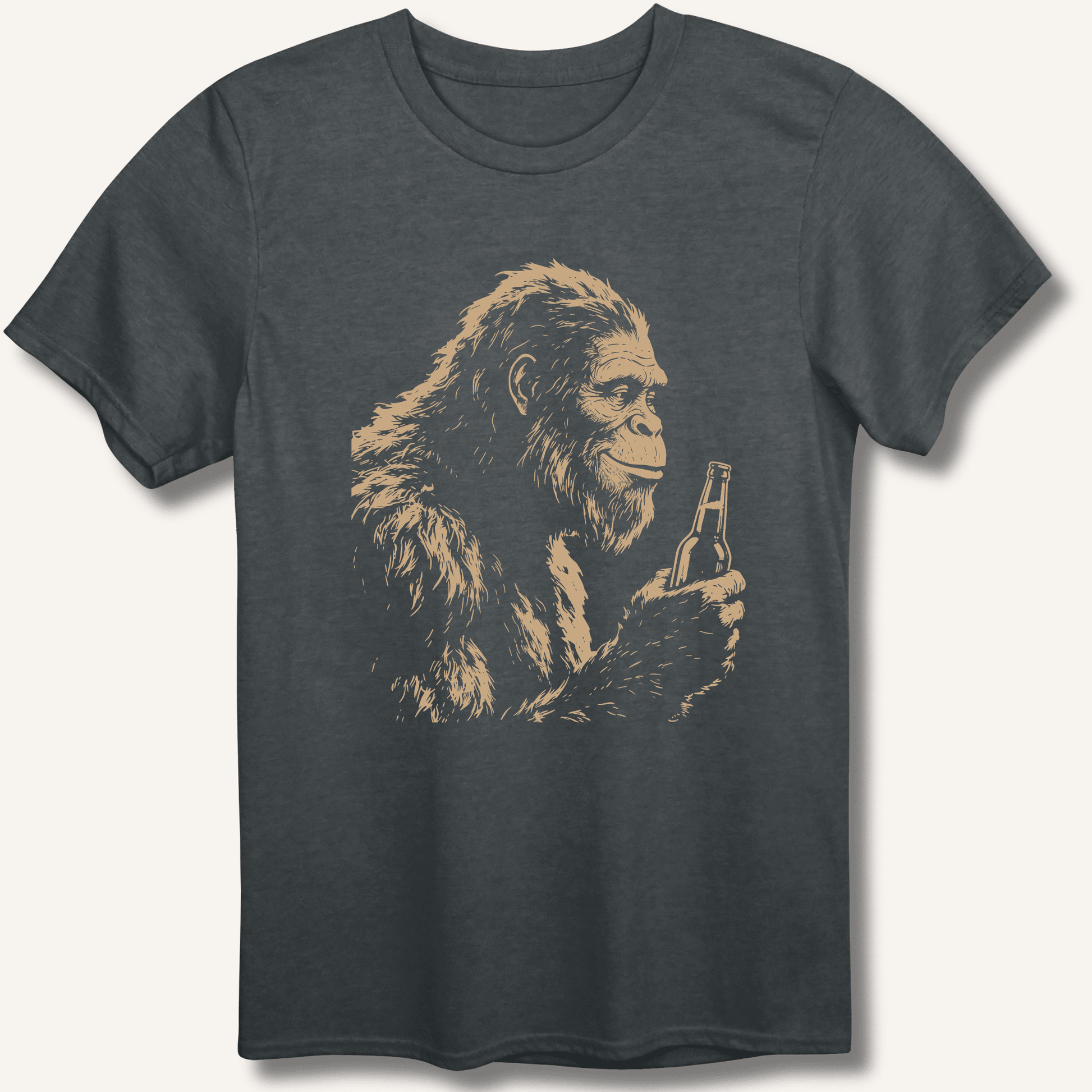 Bigfoot Drinking Beer T-Shirt - Sip & Shirt