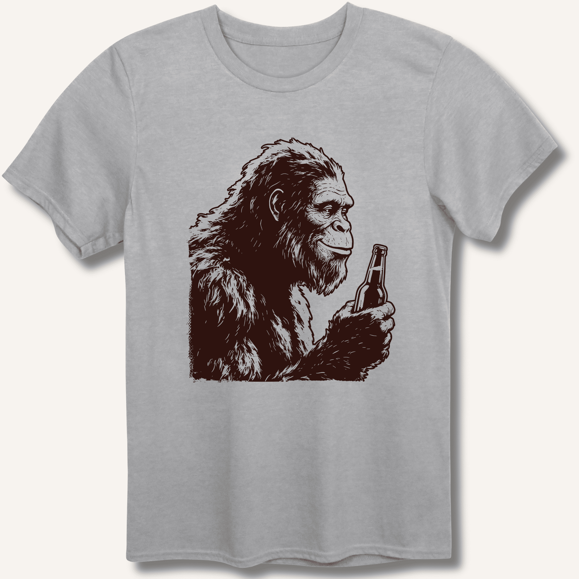 Bigfoot Drinking Beer T-Shirt - Sip & Shirt