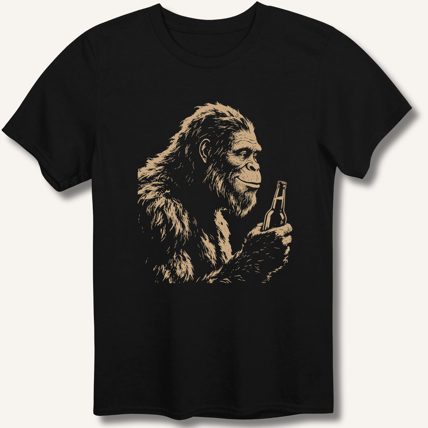 Bigfoot Drinking Beer T-Shirt - Sip & Shirt