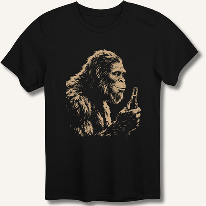 Bigfoot Drinking Beer T-Shirt - Sip & Shirt