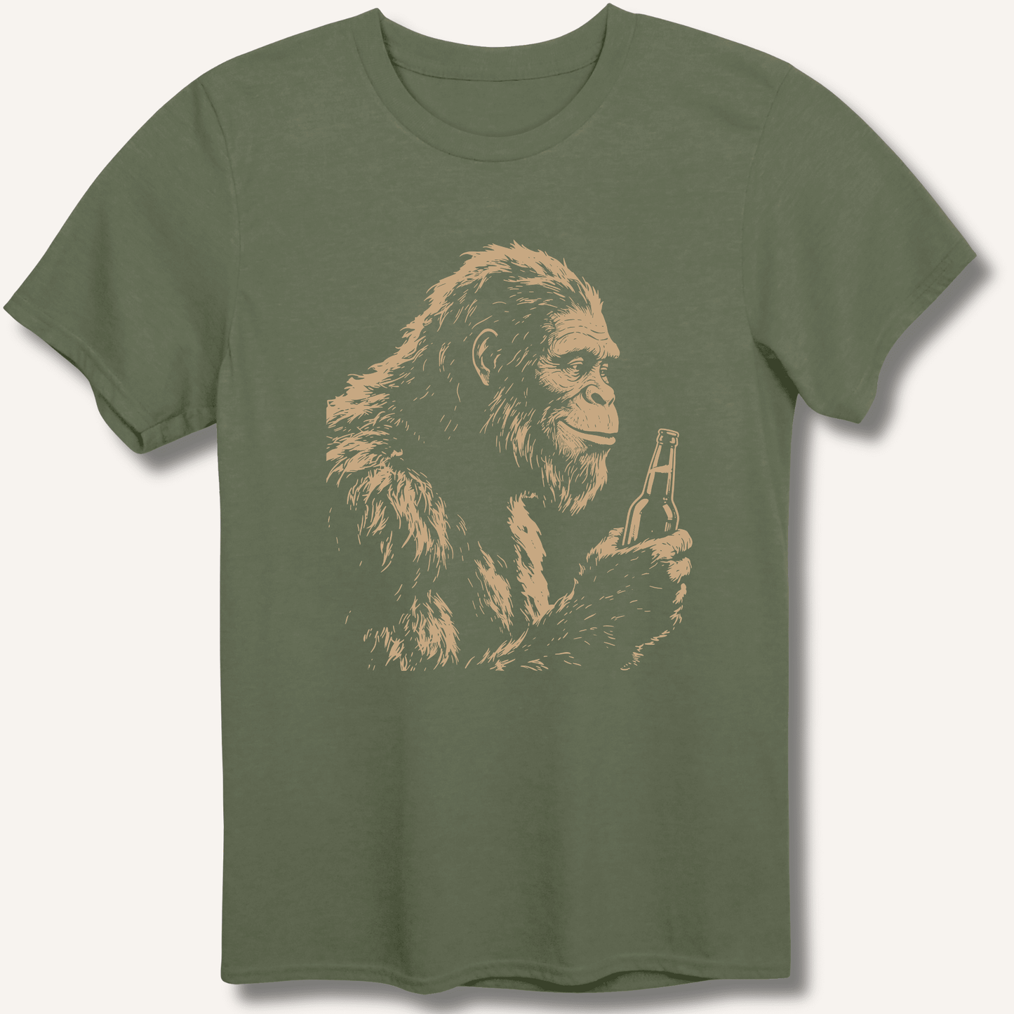 Bigfoot Drinking Beer T-Shirt - Sip & Shirt