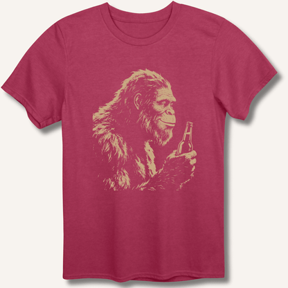 Bigfoot Drinking Beer T-Shirt - Sip & Shirt