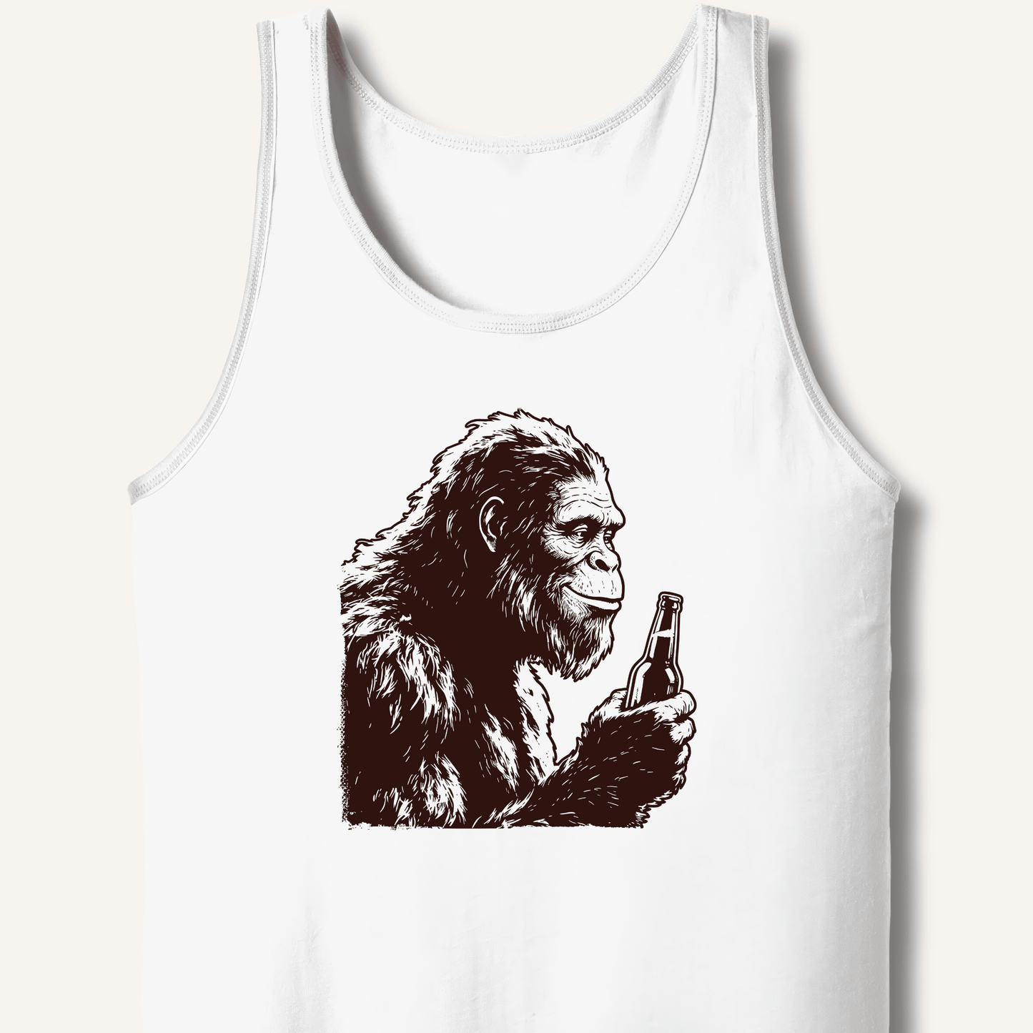 Bigfoot Drinking Beer Tank - Sip & Shirt