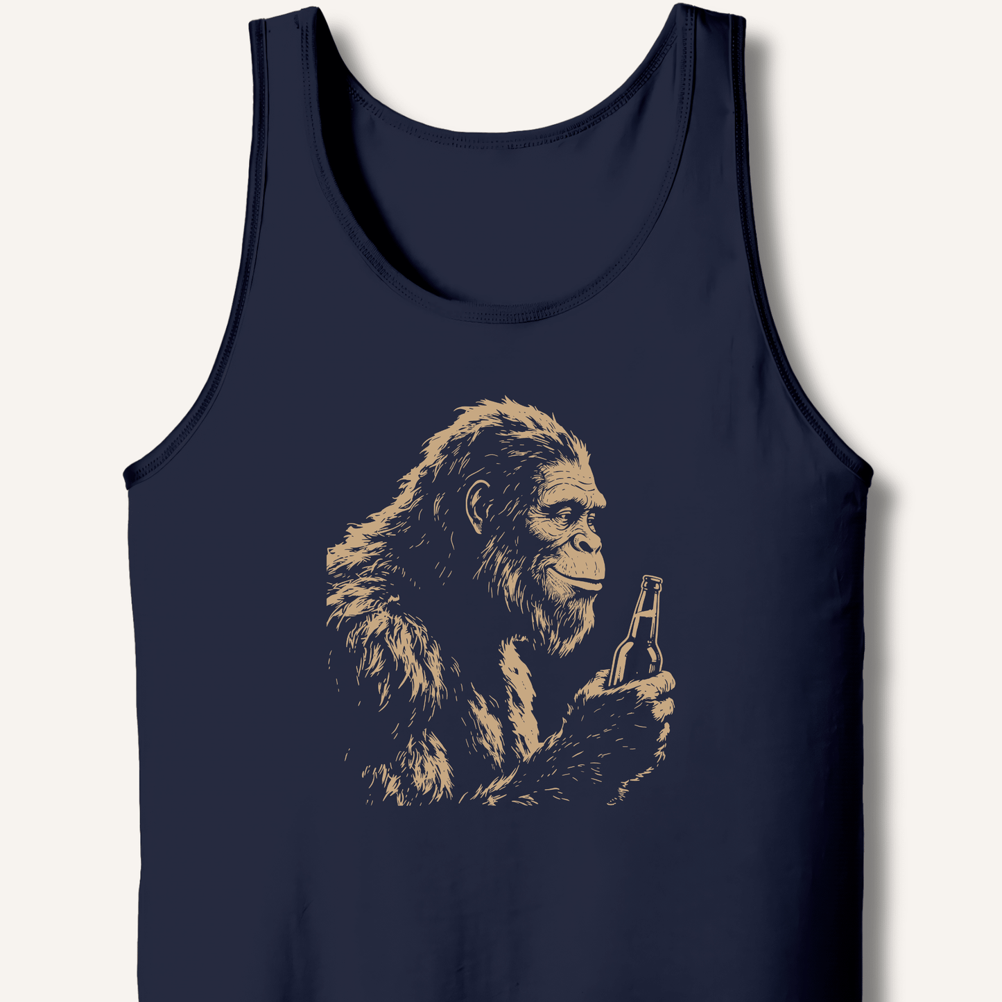 Bigfoot Drinking Beer Tank - Sip & Shirt
