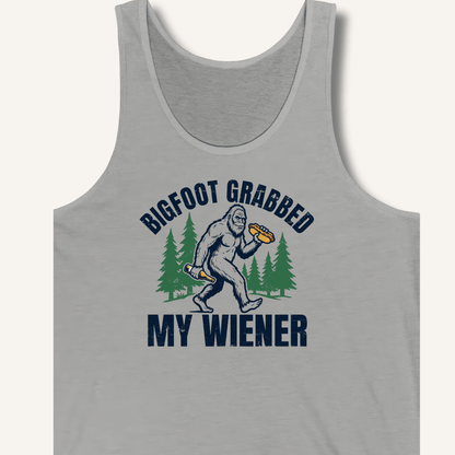Bigfoot Grabbed My Wiener Tank - Sip & Shirt