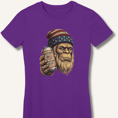 Bigfoot Mountain Beer T-Shirt Fitted T-Shirt - Sip & Shirt