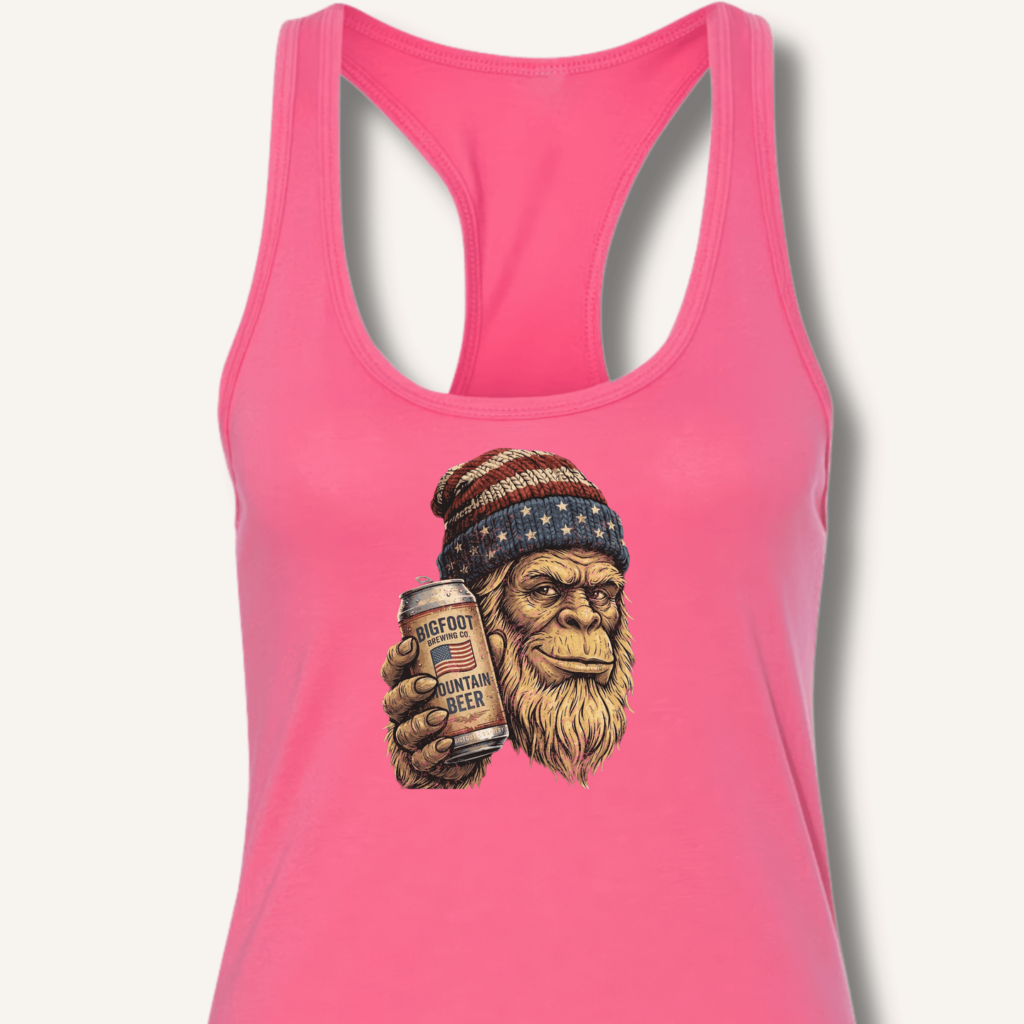 Bigfoot Mountain Beer T-Shirt Racerback Tank - Sip & Shirt
