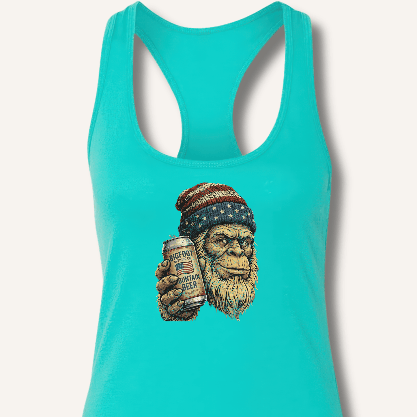 Bigfoot Mountain Beer T-Shirt Racerback Tank - Sip & Shirt