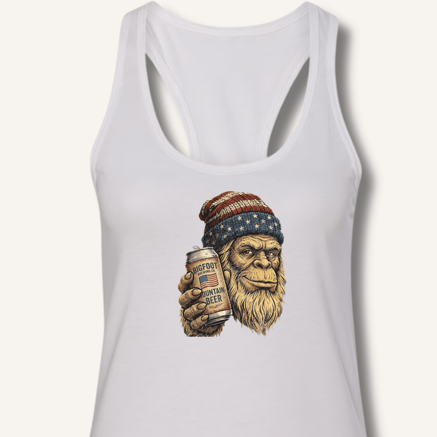 Bigfoot Mountain Beer T-Shirt Racerback Tank - Sip & Shirt