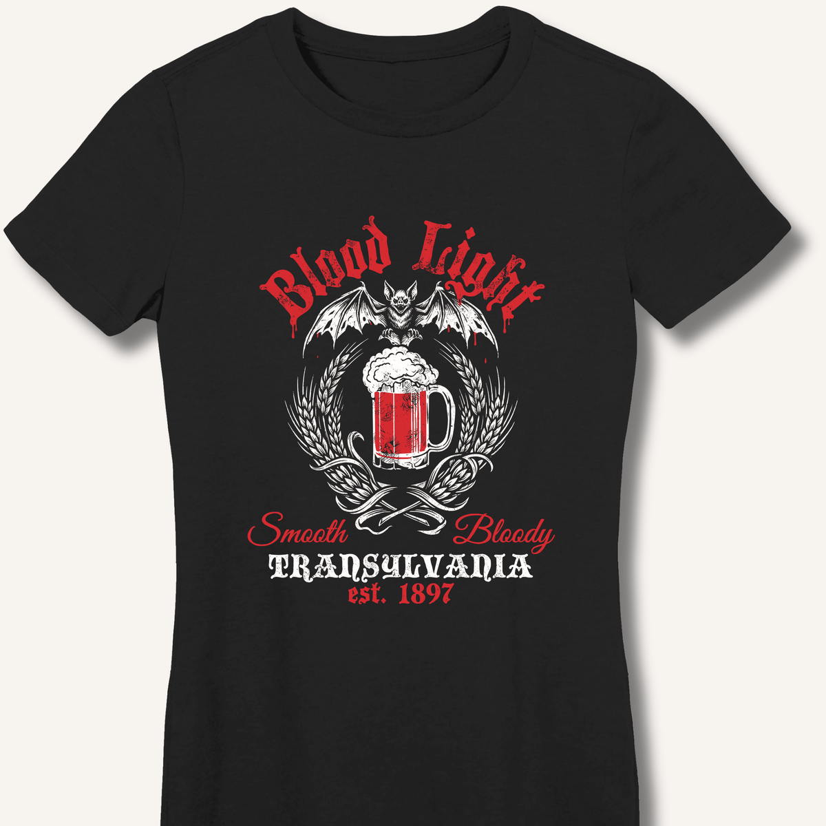 Blood Light Women's Fitted T-Shirt - Sip & Shirt