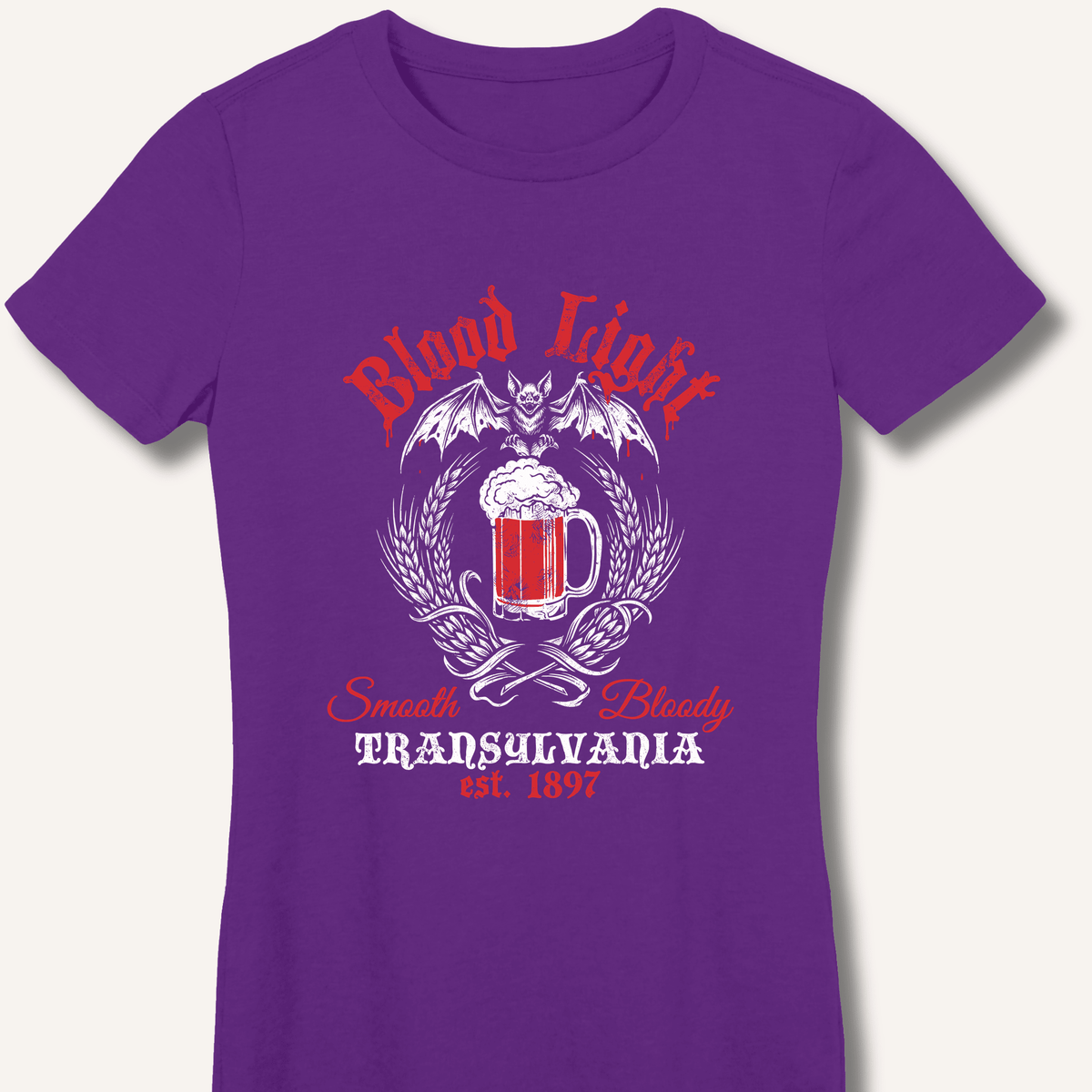 Blood Light Women's Fitted T-Shirt - Sip & Shirt